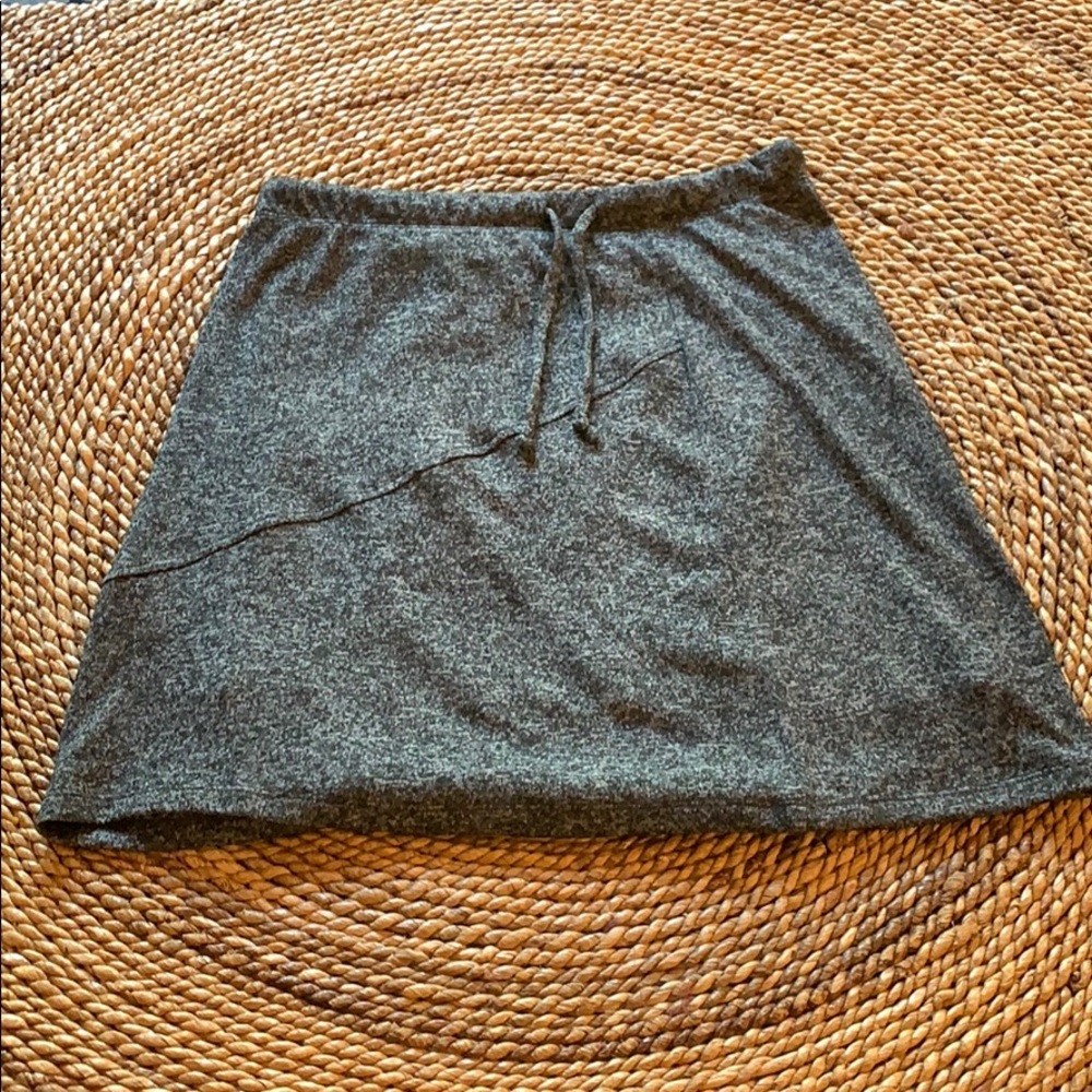Heather Gray Drawstring Skirt